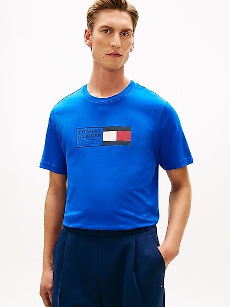 Tommy Hilfiger T-Shirt BRAND LOVE TEXT BOX regular fit, gerippter Rundhals günstig online kaufen