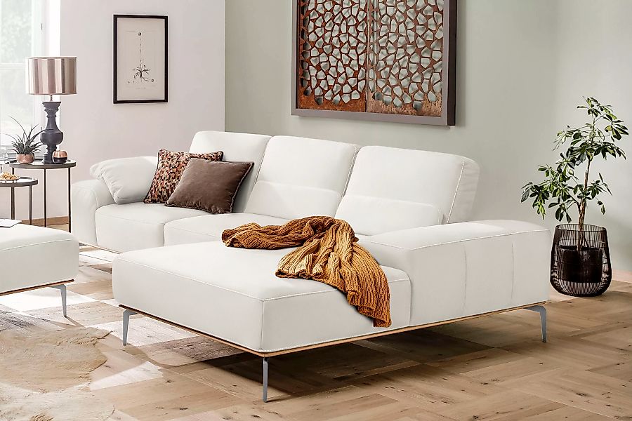 W.SCHILLIG Ecksofa "run, Designsofa, bequem, L-Form", mit elegantem Holzsoc günstig online kaufen