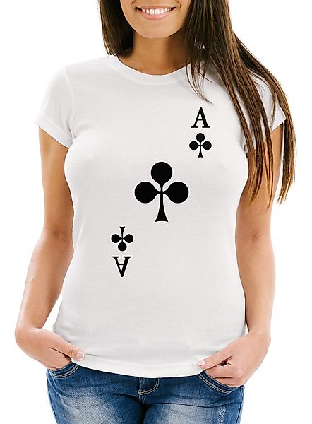 MoonWorks Print-Shirt Damen T-Shirt Kartenspiel Kostüm günstig online kaufen