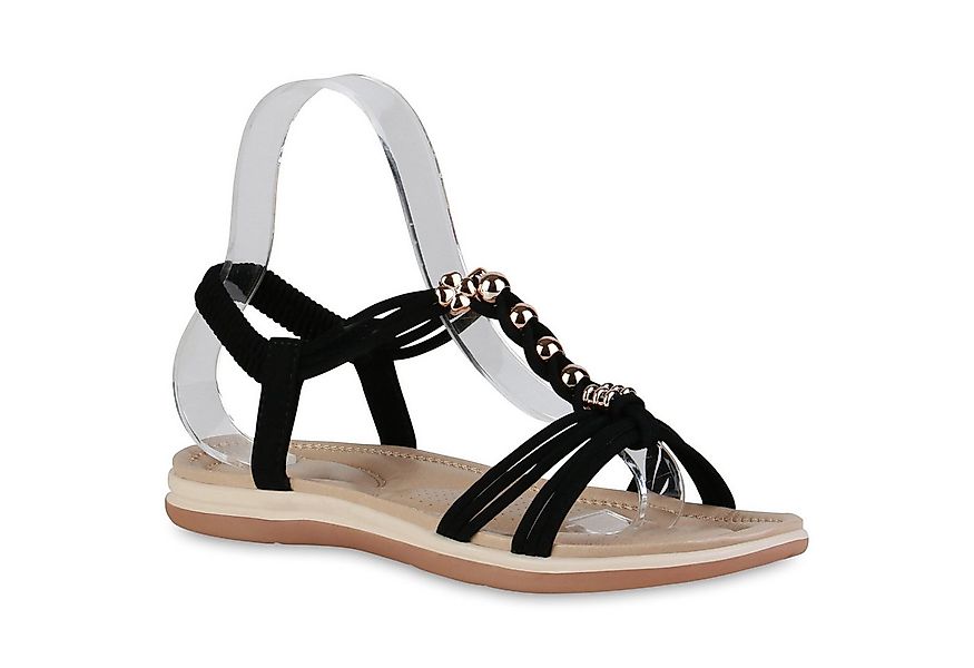 VAN HILL 838480 Riemchensandale Damen Sandalen Riemchensandalen Zierperlen günstig online kaufen
