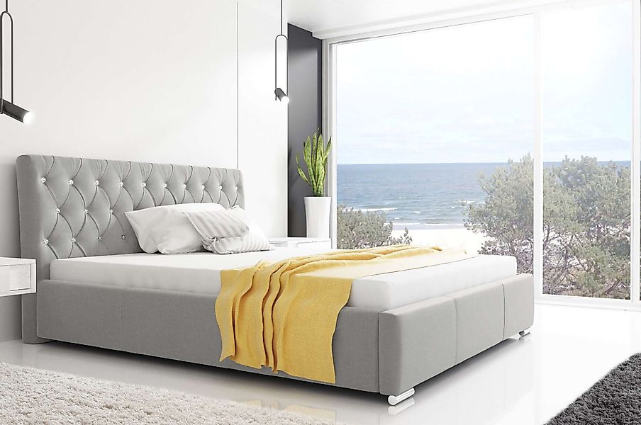 99rooms Polsterbett Kevin (Schlafzimmerbett, Bett), 120/140/160/180/200x200 günstig online kaufen