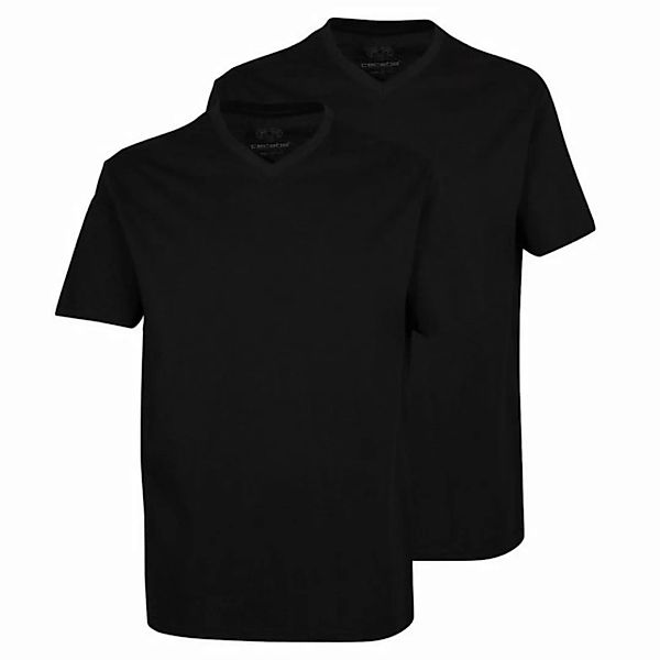 CECEBA T-Shirt Maverick (2-tlg) V-Ausschnitt, kurzarm, Baumwolle, im 2er Pa günstig online kaufen