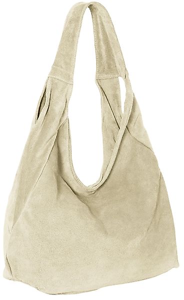 Caspar Schultertasche Große Damen Ledertasche Hobo günstig online kaufen