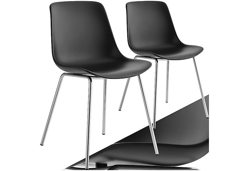 tectake Esszimmerstuhl Kunststoffstühle Mave, ergonomisch, Belastbarkeit 12 günstig online kaufen