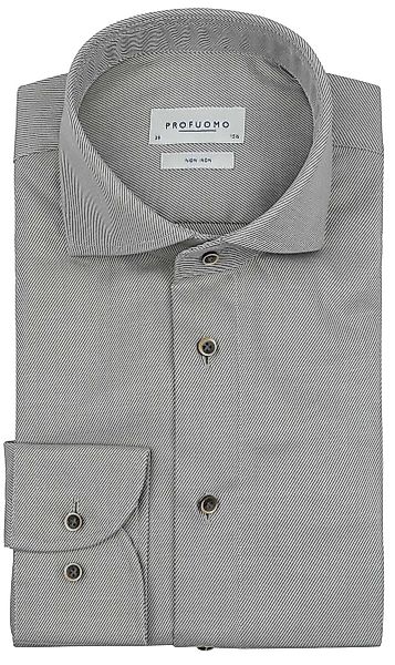 Profuomo Twill Hemd Grün - Größe 43 günstig online kaufen