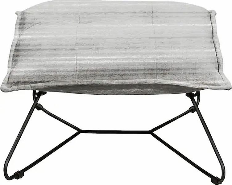 ED EXCITING DESIGN Hocker "Vico", mit Design-Gestell aus schwarzem Metall, günstig online kaufen