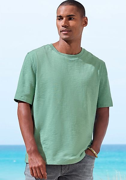 John Devin T-Shirt in Struktur-Qualität und modischen Farben günstig online kaufen