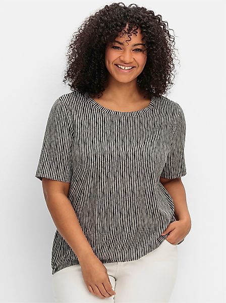 Sheego Kurzarmshirt "Rundhalsshirt" 1 Stk. günstig online kaufen