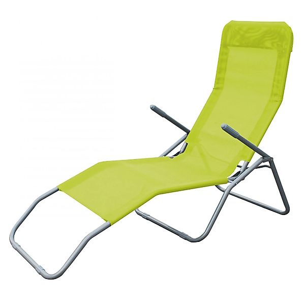 Lex Siestaliege Kippliege Sonnenliege Strandliege Gartenliege Klappbar Gelb günstig online kaufen