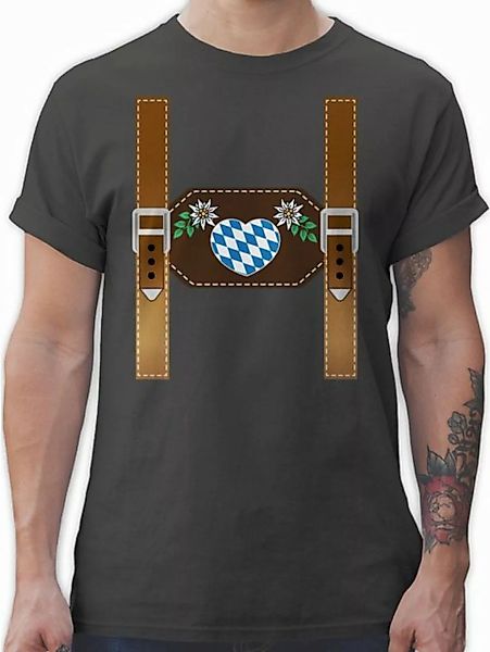 Shirtracer T-Shirt Lederhose - Herz Bayern Mode für Oktoberfest Herren günstig online kaufen