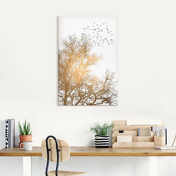 Artland Wandbild »Goldener Himmel«, Himmelsbilder, (1 St.), als Leinwandbil günstig online kaufen