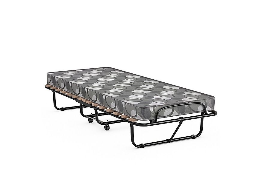 COSTWAY Gästebett klappbar 80x190cm auf Rädern, mit Matratze, bis 130kg günstig online kaufen