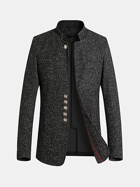 Winter Business Casual Einreiher Trenchcoat Stehkragen Slim Fit Jacke für M günstig online kaufen