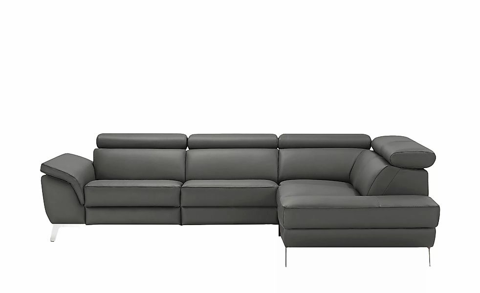 uno Ecksofa Leder  Dallas ¦ grau ¦ Maße (cm): B: 283 H: 74 T: 228 Polstermö günstig online kaufen