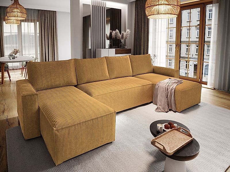 Masseno Ecksofa ASPRA mit Schlaffunktion U-Form, günstig online kaufen