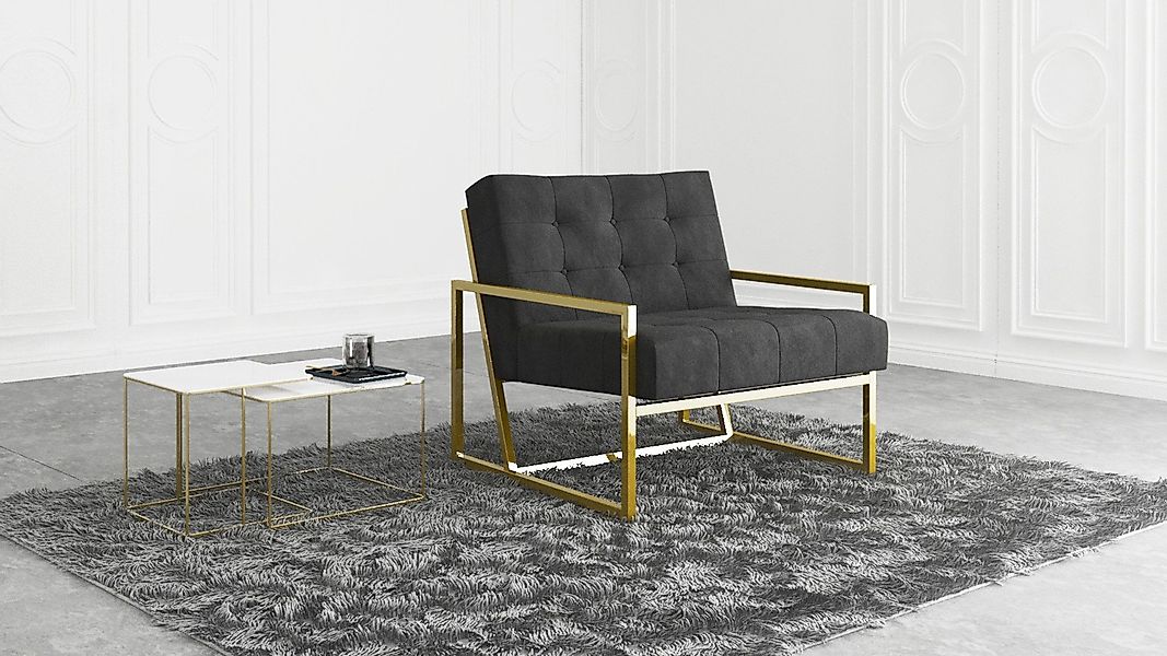 S-Style Möbel Loungesessel Tampa mit Metall günstig online kaufen