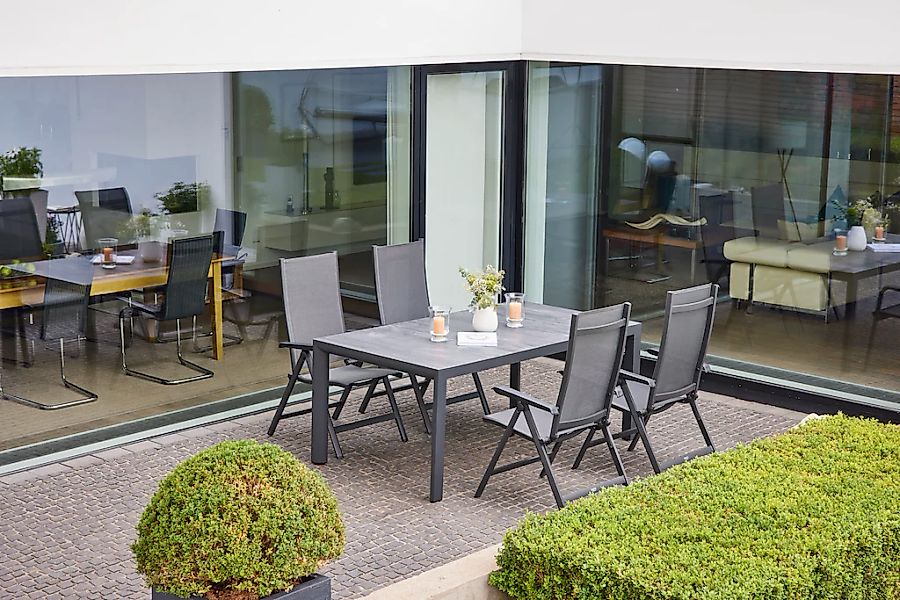 Gartentisch Silva Rechteckig Wood Grey 100 cm x 180 cm günstig online kaufen