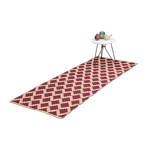 relaxdays Teppich Baumwolle 80 x 200 günstig online kaufen