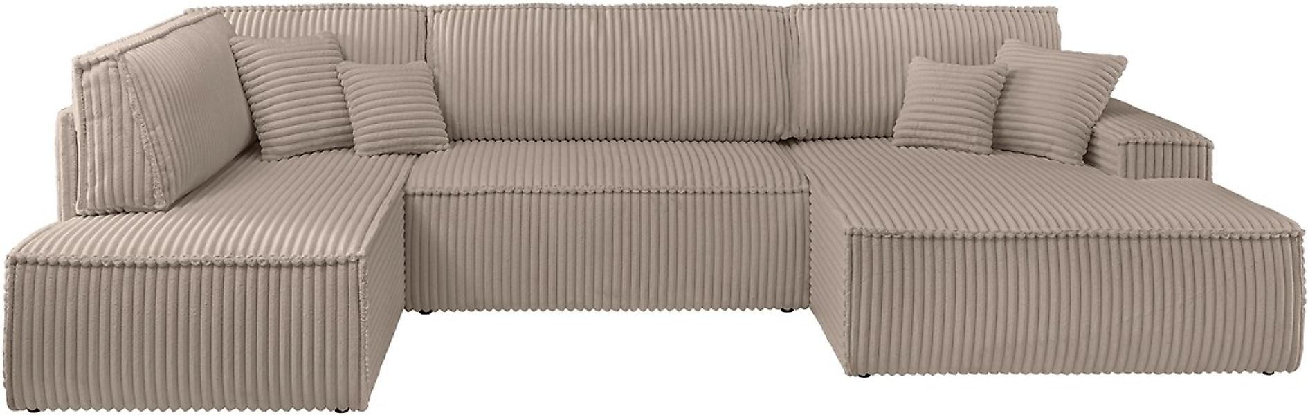 andas Wohnlandschaft »FINNLEY U-Form XXL 329 cm, Schlafsofa, Schlaffunktion günstig online kaufen