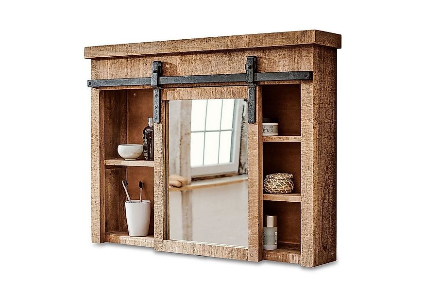 Mirabeau Waschbeckenschrank Spiegelschrank Taylors Island braun günstig online kaufen