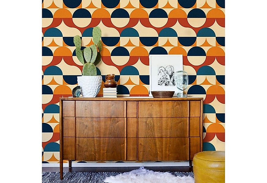 Tulup Fototapete Vintage Fototapete Wohnzimmer XXL Wand Tapete - Retro, gla günstig online kaufen