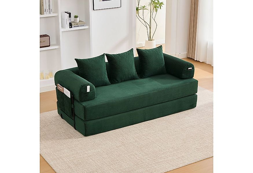 Odikalo 3-Sitzer Freizeitsofa Kompressionssofa Lounge Metallrahmen 3 Kissen günstig online kaufen