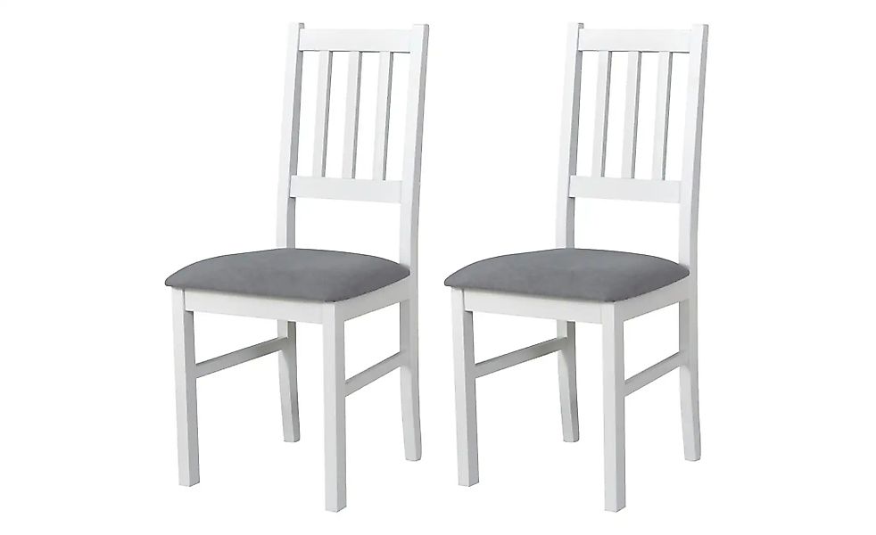 Esszimmerstuhl 2er-Set   ¦ weiß ¦ Maße (cm): B: 43 H: 94 Stühle > Küchenstü günstig online kaufen