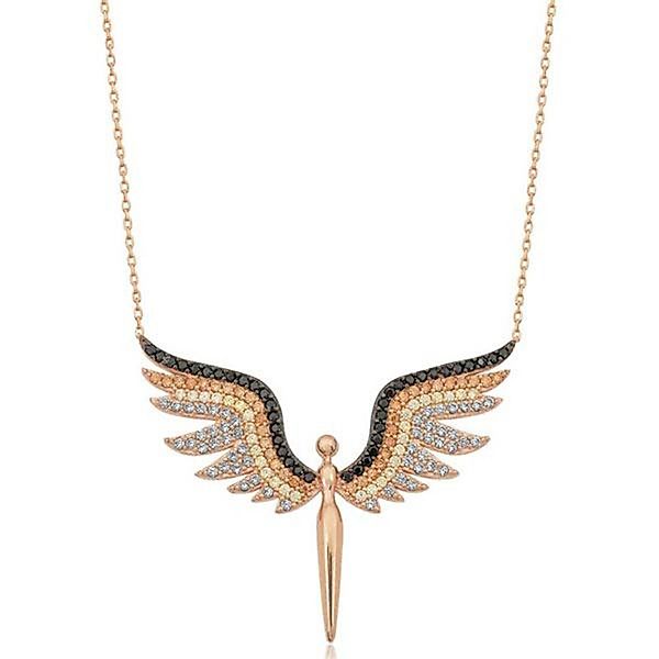 Einzelstück Kette mit Anhänger Schutzengel Halskette günstig online kaufen