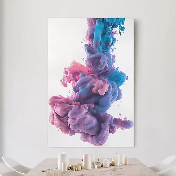 Leinwandbild Abstrakt - Hochformat Abstrakte flüssige Farbe günstig online kaufen