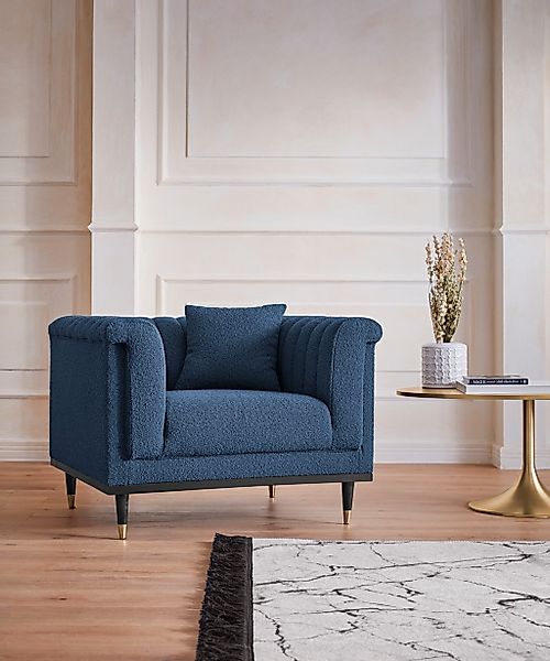 Home affaire Cocktailsessel "Chamby New Sessel" im Bouclé-Strukturbezug mit günstig online kaufen