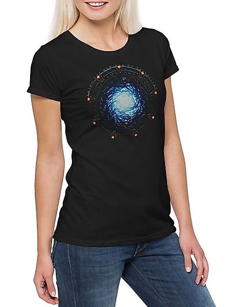 Urban Backwoods Print-Shirt Star Portal Damen T-Shirt Movie SG 1 Atlantis T günstig online kaufen