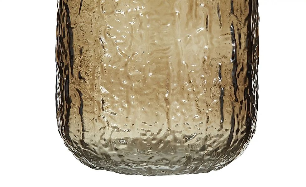 HOME STORY Vase ¦ braun ¦ Glas ¦ Maße (cm): H: 26,5  Ø: 15 Accessoires > Va günstig online kaufen