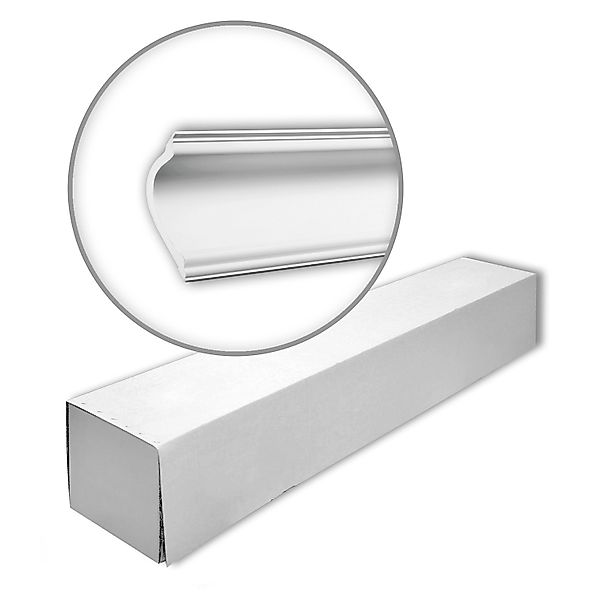 PROFHOME 150180 Eckleisten 1 Karton Set mit 8 Zierleisten 16 m Weiß günstig online kaufen