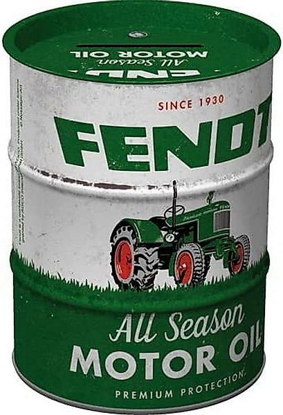 Nostalgic-Art Spardose Ölfass - Fendt - All Season Motor Oil günstig online kaufen