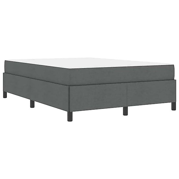 vidaXL Boxspringbett Dunkelgrau 160 x 200 cm Stoff 3398872 günstig online kaufen