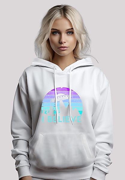 F4NT4STIC Kapuzenpullover "I BELIEVE UFO Alien Raumschiff Retro" Premium Qu günstig online kaufen