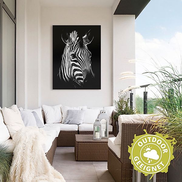 Artland Wandbild "Zebra", Zebra Bilder, (1 St.), als Alubild, Outdoorbild, günstig online kaufen