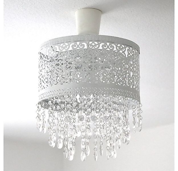 Grafelstein Hängeleuchte Hängelampe MARRAKECH weiß Lampenschirm aus Metall. günstig online kaufen