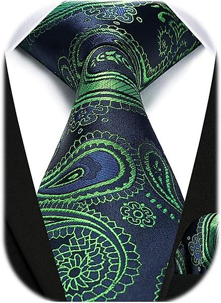 LuxusKollektion Krawatte Herren Paisley Krawatte Einstecktuch günstig online kaufen
