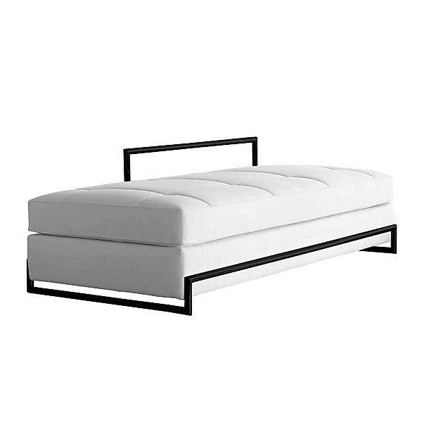 ClassiCon - Day Bed Grand Black Version Liegesofa Leder - weiß/Leder Classi günstig online kaufen