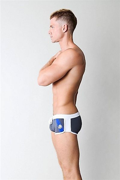 Timoteo Badehose Timoteo A-Frame Speedster - Grey/Blue günstig online kaufen