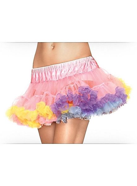 Leg Avenue Kostüm Petticoat mini regenbogenfarben, Buntes Tutu für Karneval günstig online kaufen