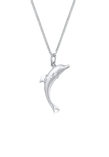 Elli Kette mit Anhänger Anhänger Delphin 925 Sterling Silber, Delfin günstig online kaufen