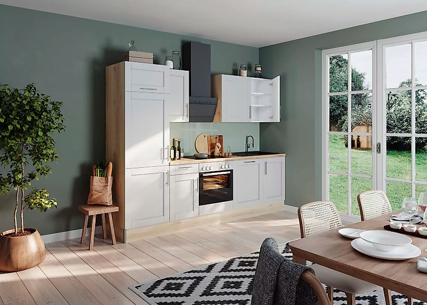 OPTIFIT Küche "Ahus", 280 cm breit, ohne E-Geräte, MDF Fronten, Soft Close günstig online kaufen