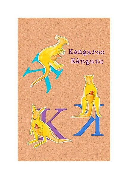 Komar Bild "ABC Animal K", Buchstaben, (1 St.), Wandbild zur Dekoration - o günstig online kaufen
