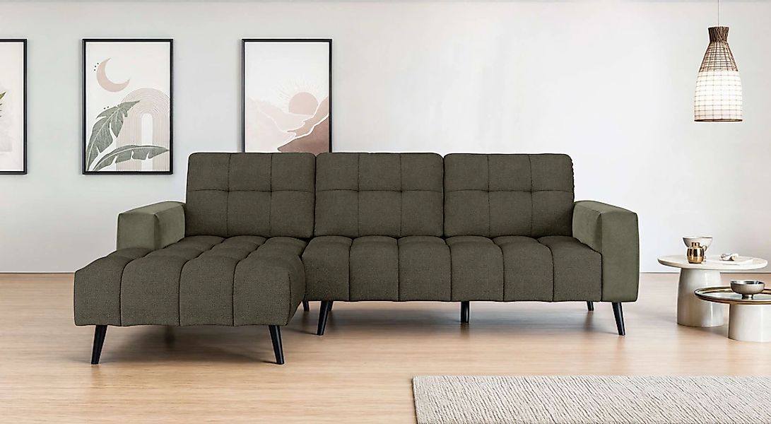 Home affaire Ecksofa "SERINE mit Recamiere rechts/links bestellbar, Maße B/ günstig online kaufen