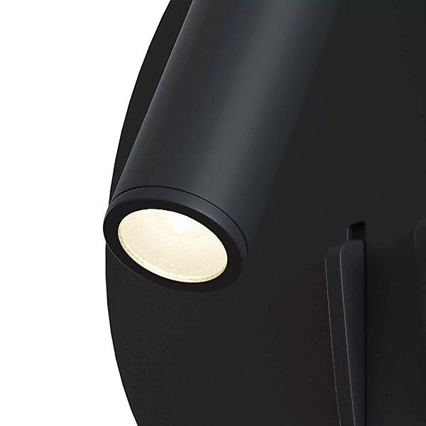 Maytoni los 176 LED-Wandlampe 3000K rund schwarz günstig online kaufen