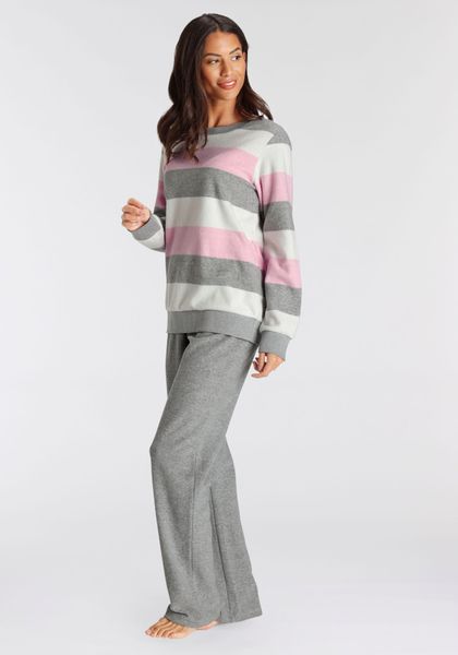 Vivance Dreams Pyjama 2 Stk. tlg., aus weichem Frottée und mit Colorblock S günstig online kaufen