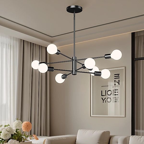Jibenhome LED Deckenleuchte Drehbare Hängelampe 4/6/8 günstig online kaufen
