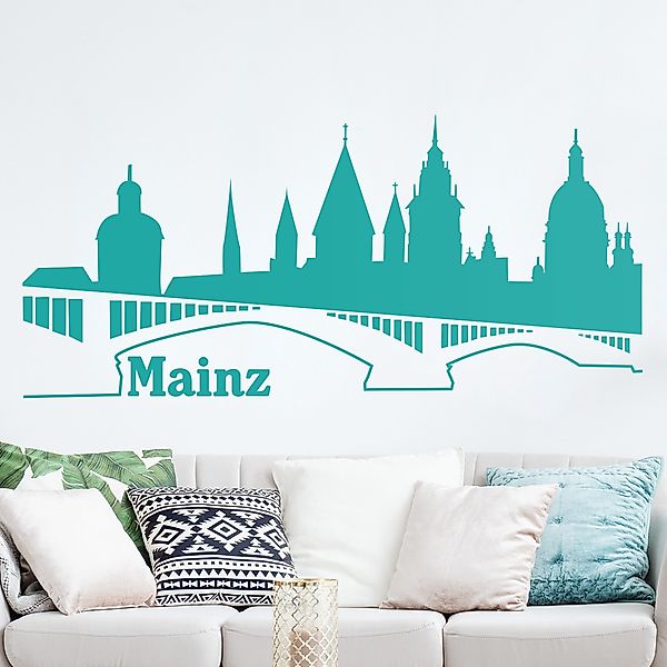Wandtattoo Architektur & Skyline No.ML10 Mainz Skyline II günstig online kaufen